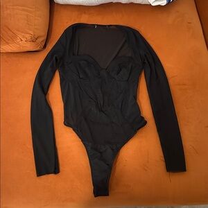Lace mesh bodysuit